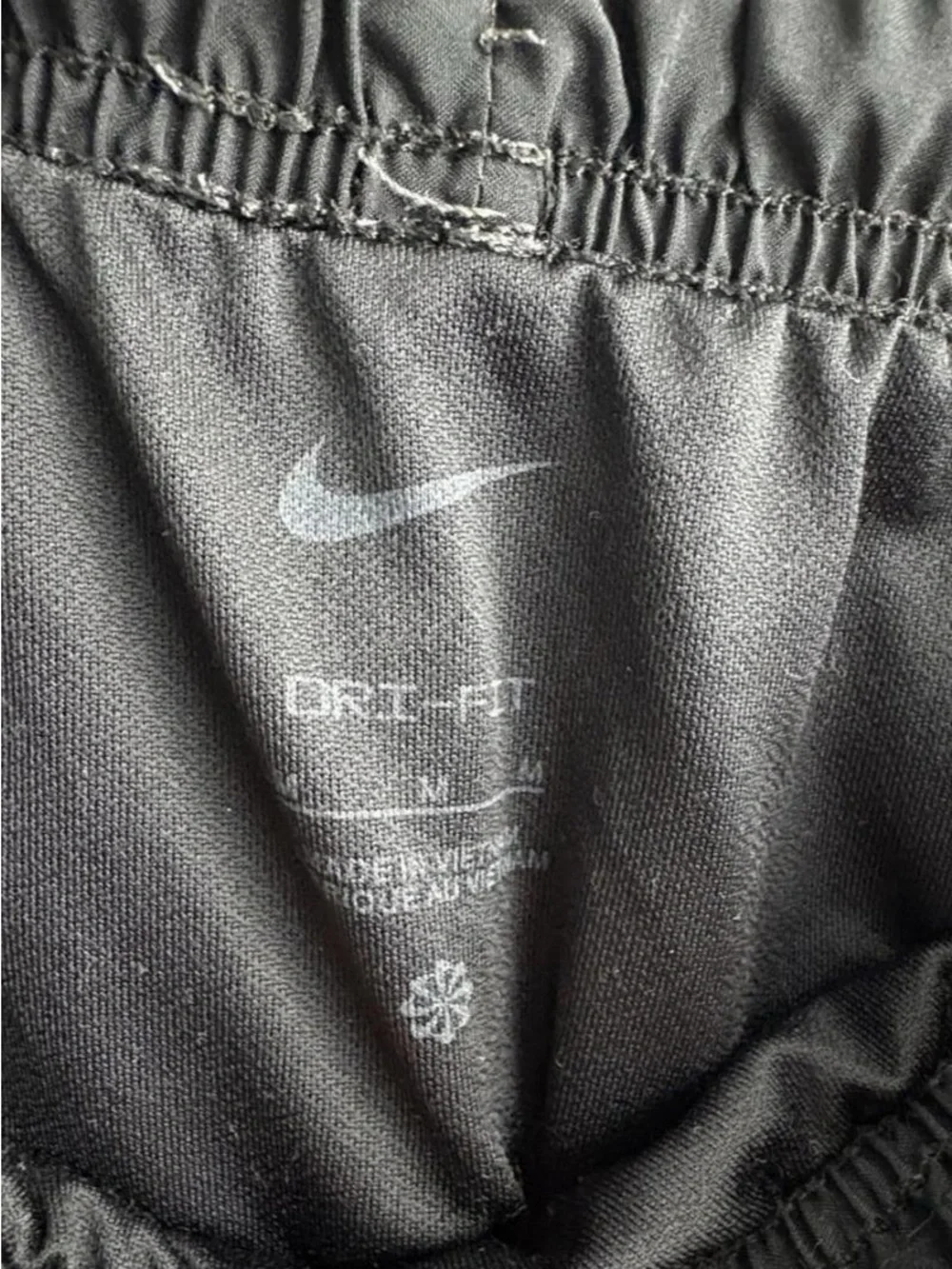 Nike Women's Black and Charcoal Athletic Running Shorts
